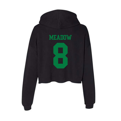Oregon - NCAA Men's Basketball : Andrew Meadow - Women's Crop Fleece Hooded Sweatshirt-1