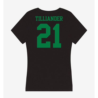 Oregon - NCAA Women's Basketball : Filippa Tilliander - Women's V-Neck T-Shirt-1