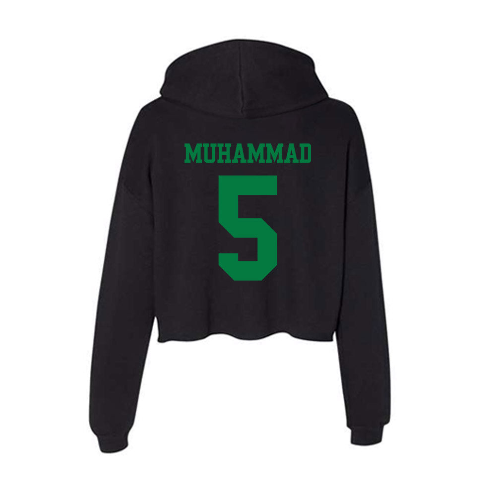 Oregon - NCAA Women's Basketball : Amina Muhammad - Women's Crop Fleece Hoodie-1