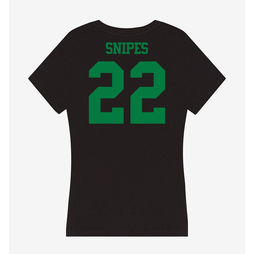 Oregon - NCAA Beach Volleyball : Elsa Snipes - Women's V-Neck T-Shirt-1