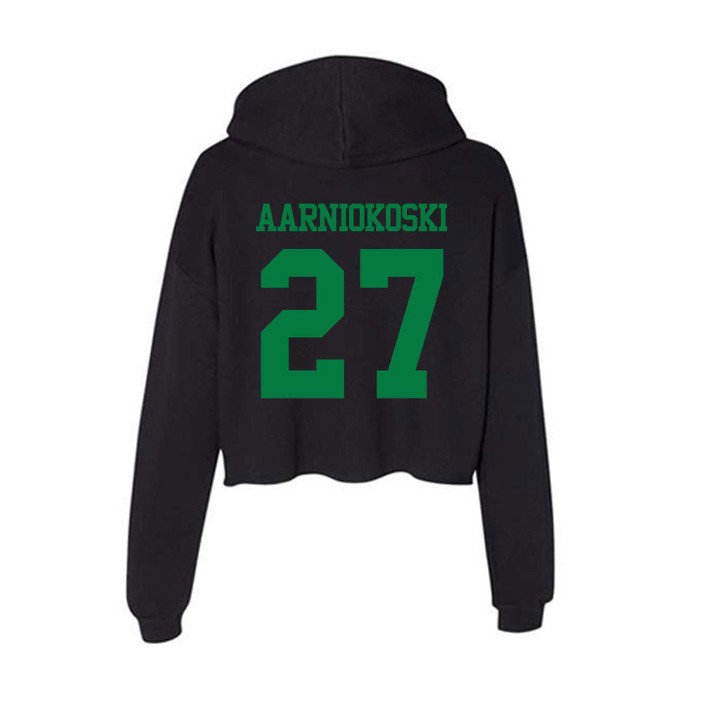 Oregon - NCAA Beach Volleyball : Serena Aarniokoski - Women's Crop Fleece Hoodie-1
