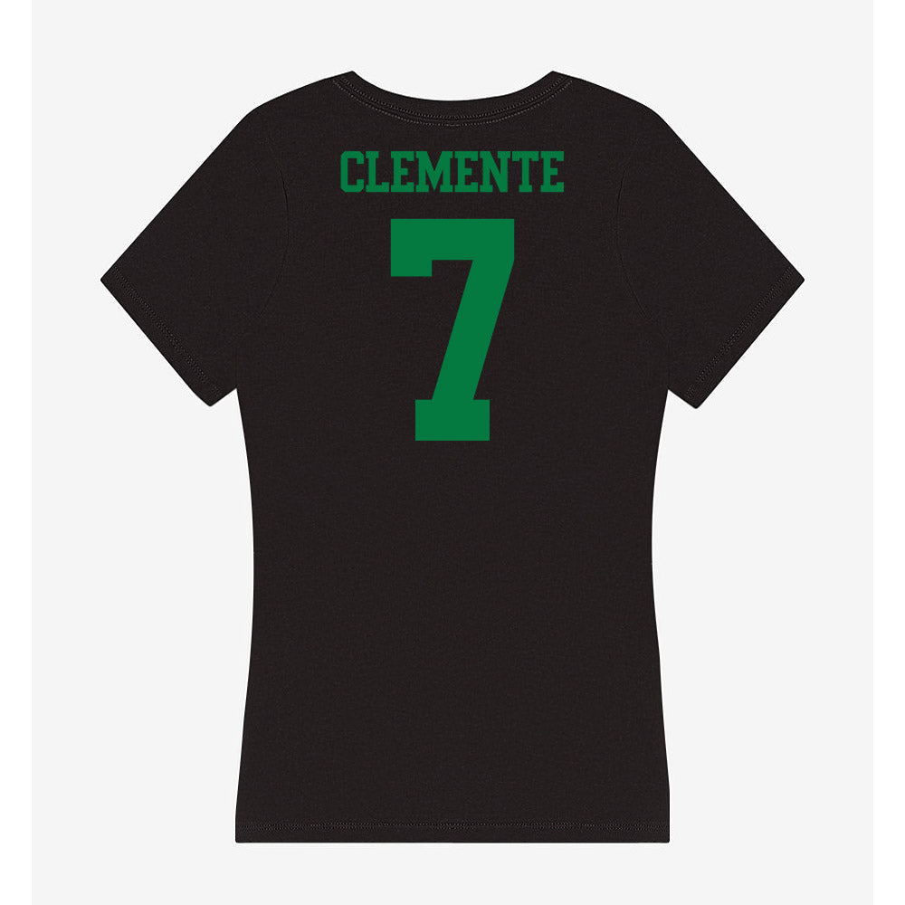 Oregon - NCAA Women's Volleyball : Alanah Clemente - Women's V-Neck T-Shirt-1