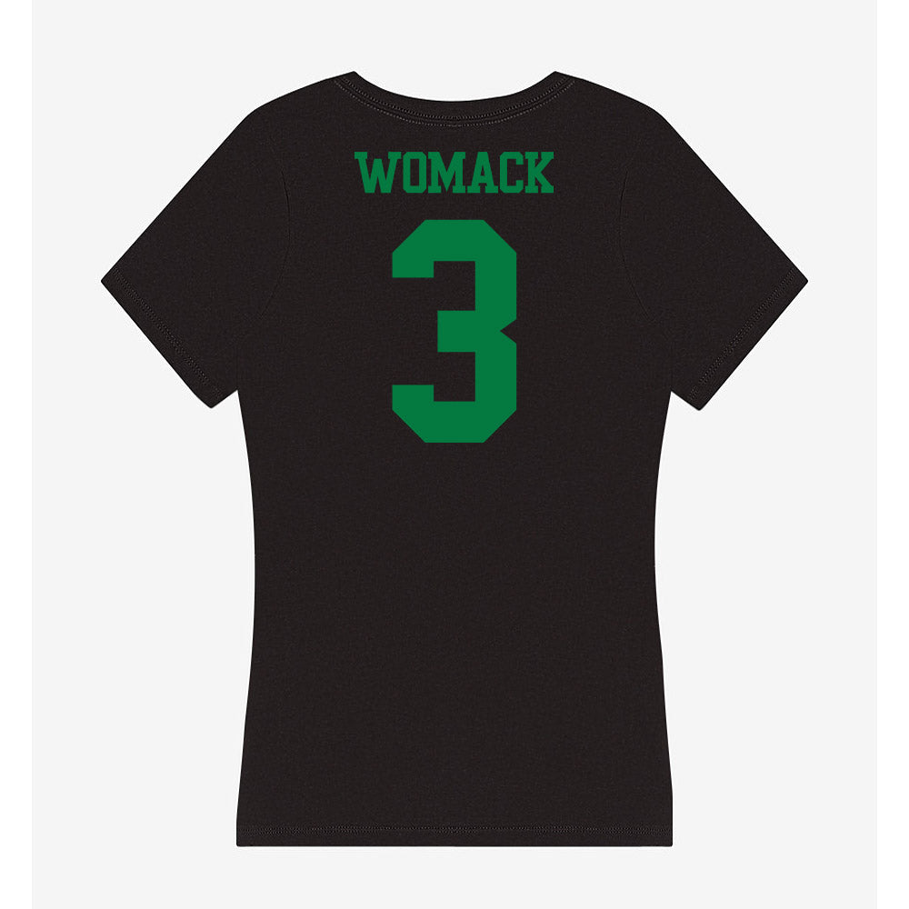 Oregon - NCAA Acrobatics & Tumbling : Nya Womack - Women's V-Neck T-Shirt-1