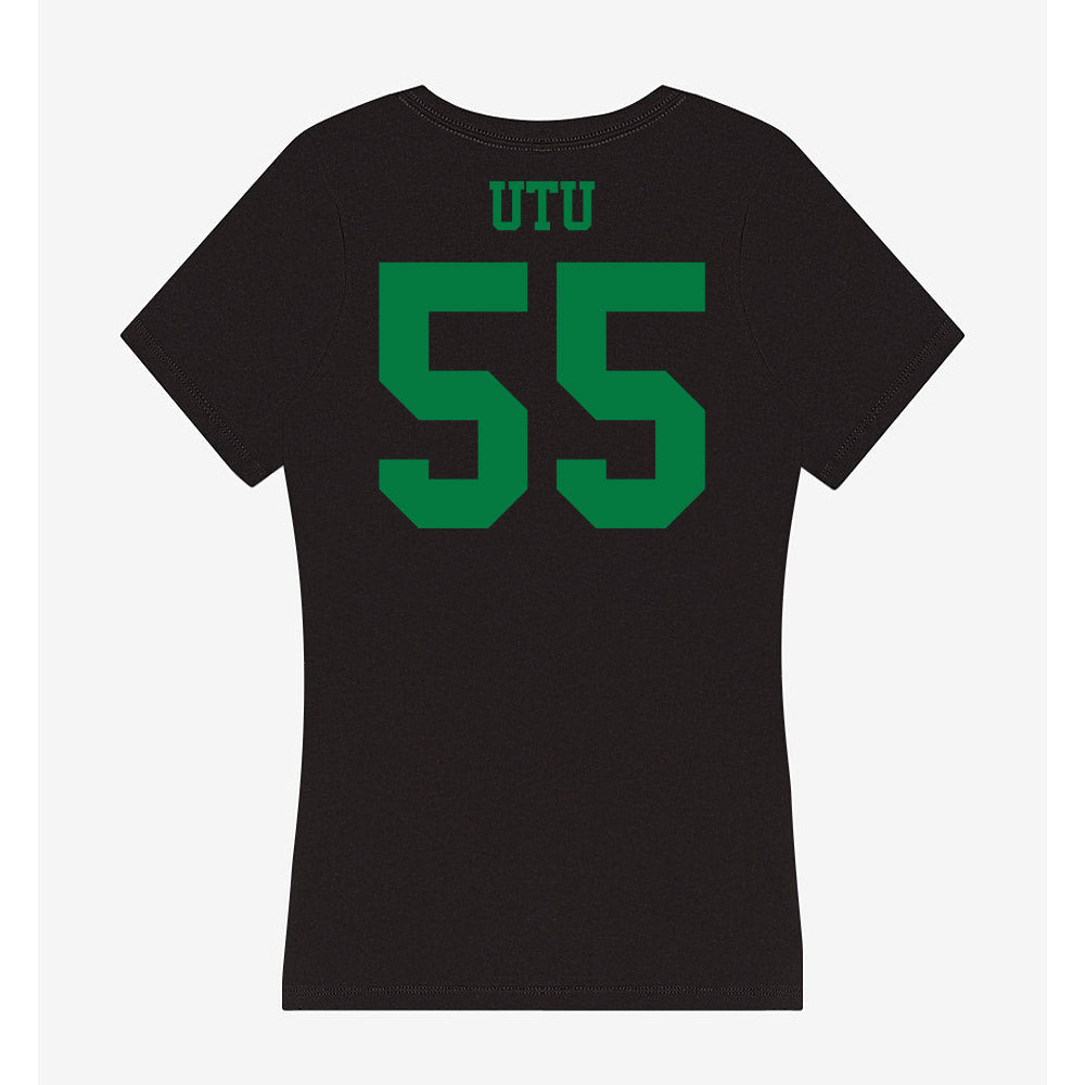 Oregon - NCAA Football : Douglas Utu - Women's V-Neck T-Shirt-1