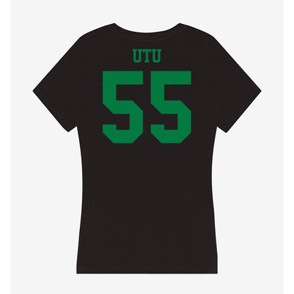 Oregon - NCAA Football : Douglas Utu - Women's V-Neck T-Shirt-1