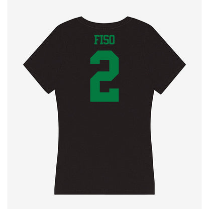 Oregon - NCAA Women's Basketball : Katie Fiso - Women's V-Neck T-Shirt-1