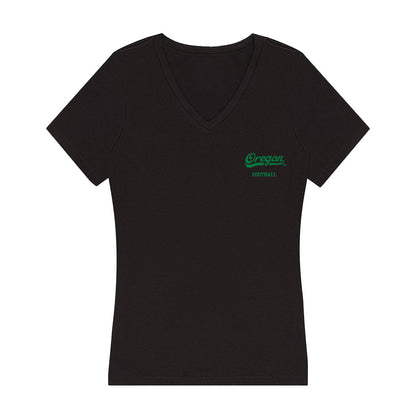 Oregon - NCAA Football : Dillon Gresham - Women's V-Neck T-Shirt-0