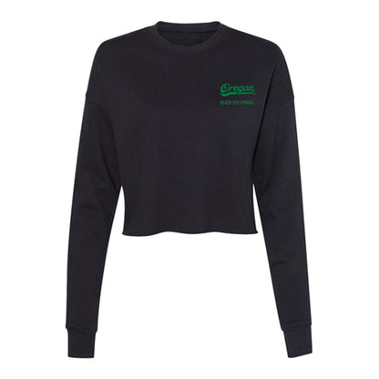 Oregon - NCAA Beach Volleyball : Mia Komsky - Women's Cropped Crew Fleece-0
