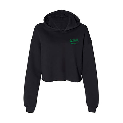 Oregon - NCAA Football : Cole Thomas - Women's Crop Fleece Hooded Sweatshirt-0