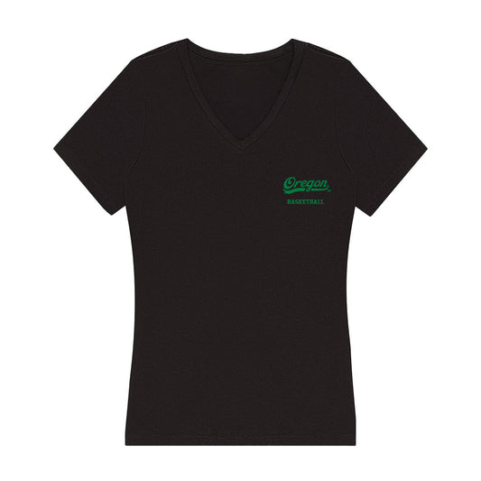 Oregon - NCAA Women's Basketball : Hilary Fuller - Women's V-Neck T-Shirt-0