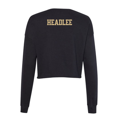Purdue - NCAA Women's Golf : Michaela Headlee - Women's Cropped Crew Fleece-1