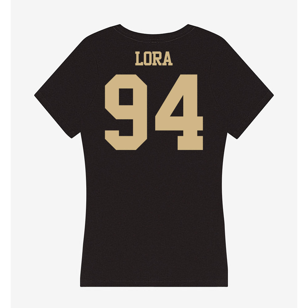 Purdue - NCAA Football : Rodney Lora - Women's V-Neck T-Shirt-1