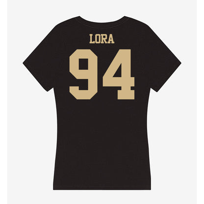Purdue - NCAA Football : Rodney Lora - Women's V-Neck T-Shirt-1
