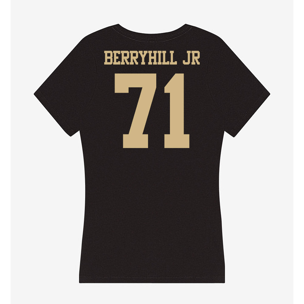 Purdue - NCAA Football : Terrell Berryhill jr - Women's V-Neck T-Shirt-1