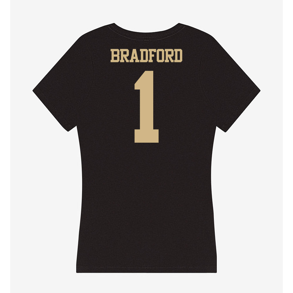Purdue - NCAA Football : Smiley Bradford - Women's V-Neck T-Shirt-1