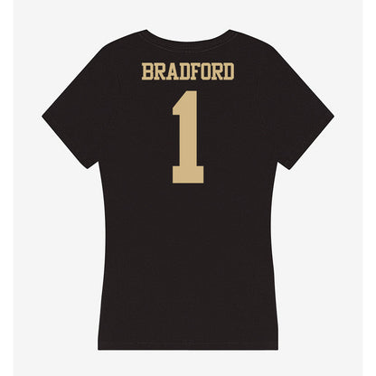 Purdue - NCAA Football : Smiley Bradford - Women's V-Neck T-Shirt-1