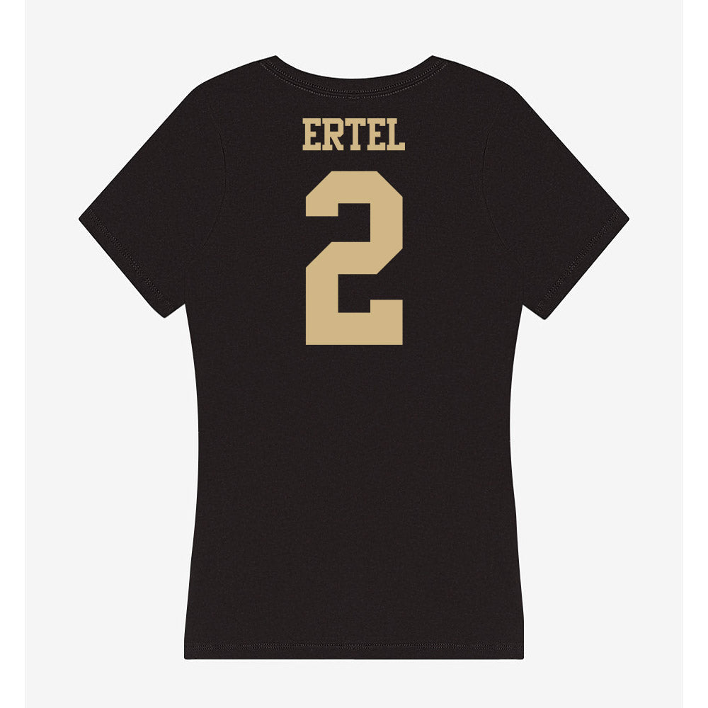 Purdue - NCAA Men's Basketball : Luke Ertel - Women's V-Neck T-Shirt-1