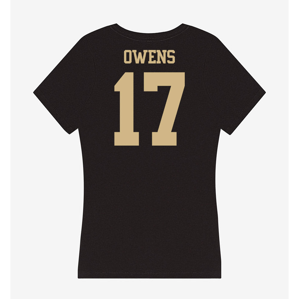 Purdue - NCAA Football : Bisi Owens - Women's V-Neck T-Shirt-1