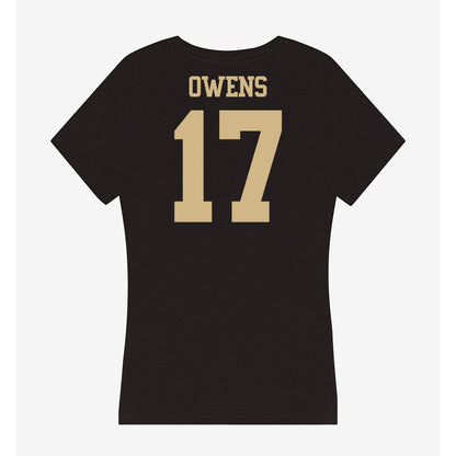 Purdue - NCAA Football : Bisi Owens - Women's V-Neck T-Shirt-1