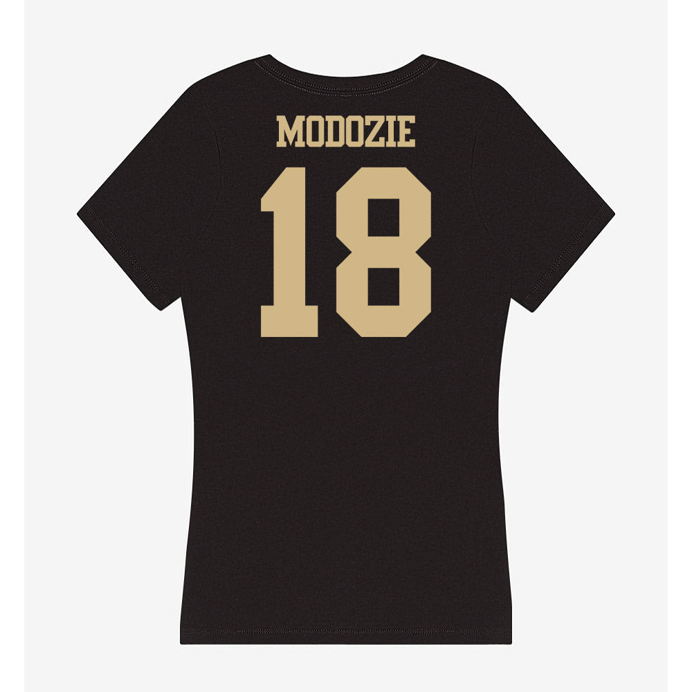 Purdue - NCAA Football : Elo Modozie - Women's V-Neck T-Shirt-1
