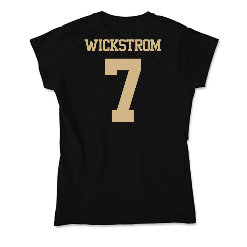 Purdue - NCAA Women's Basketball : Hannah Wickstrom - Soft Style Women’s T-Shirt-1