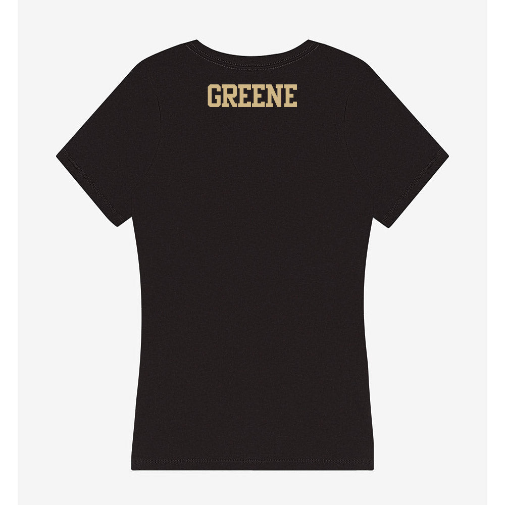 Purdue - NCAA Men's Track & Field : Zyan Greene - Women's V-Neck T-Shirt-1