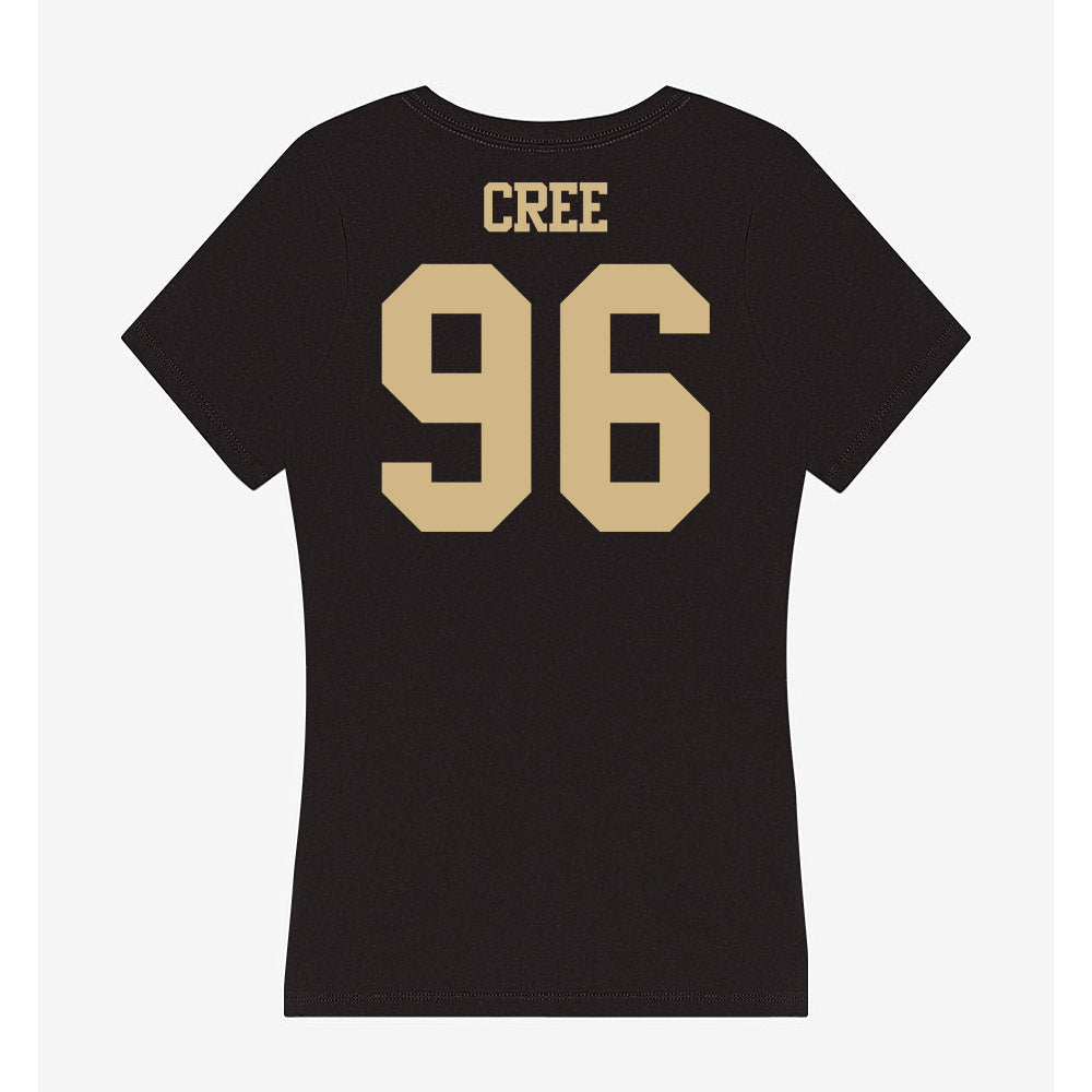Purdue - NCAA Football : Jordan Cree - Women's V-Neck T-Shirt-1