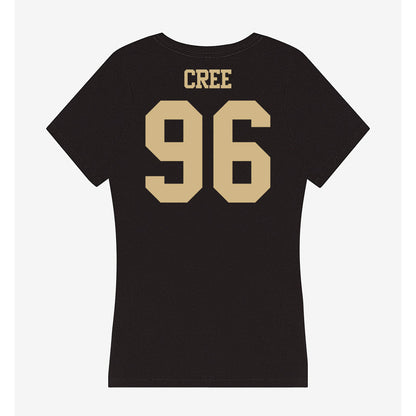 Purdue - NCAA Football : Jordan Cree - Women's V-Neck T-Shirt-1