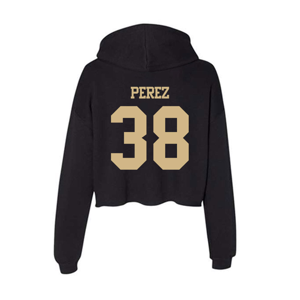Purdue - NCAA Softball : Brooke Perez - Women's Crop Fleece Hoodie-1