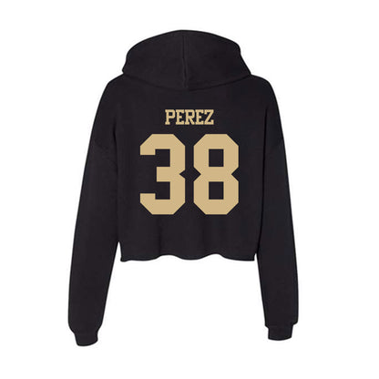 Purdue - NCAA Softball : Brooke Perez - Women's Crop Fleece Hoodie-1