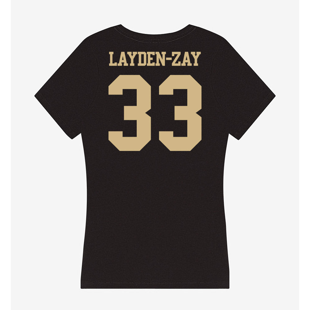 Purdue - NCAA Women's Basketball : Madison Layden-Zay - Women's V-Neck T-Shirt-1