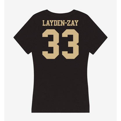 Purdue - NCAA Women's Basketball : Madison Layden-Zay - Women's V-Neck T-Shirt-1