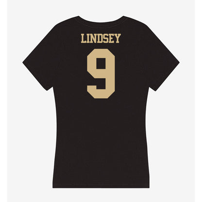 Purdue - NCAA Football : TJ Lindsey - Women's V-Neck T-Shirt-1