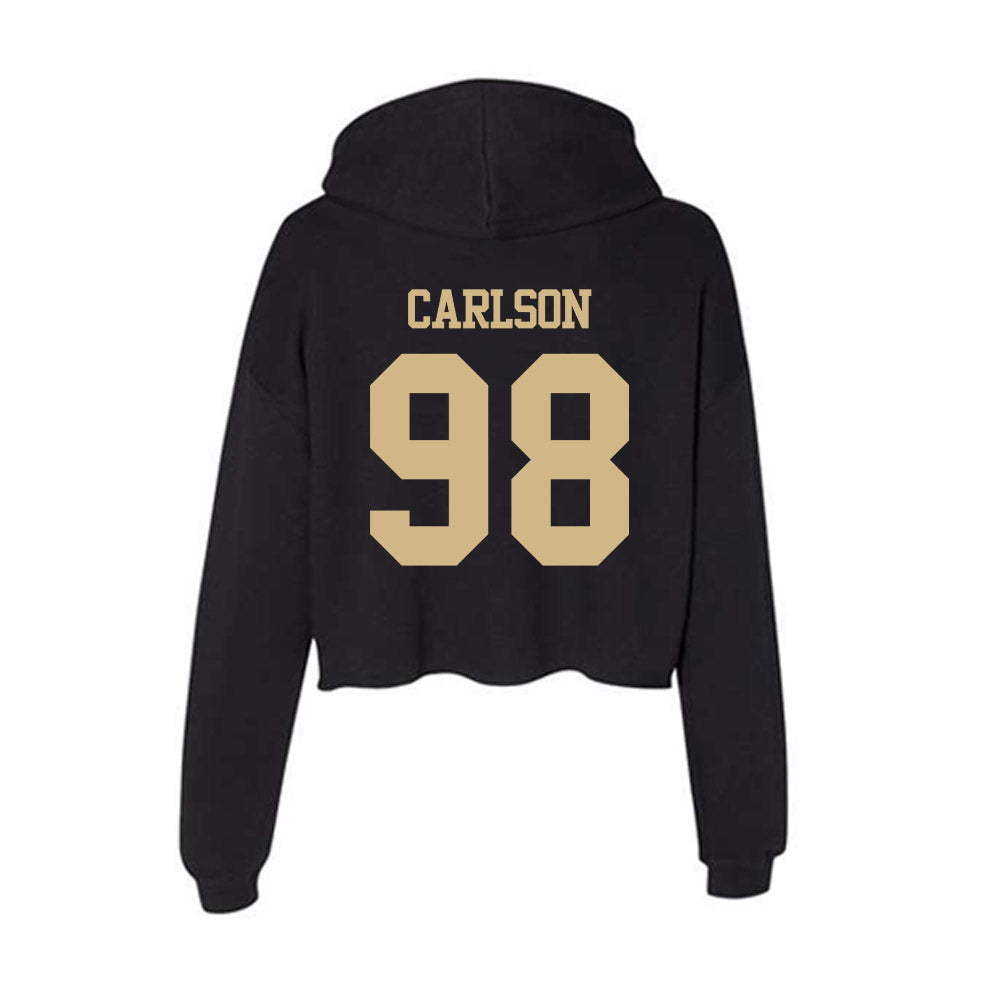 Purdue - NCAA Football : Drake Carlson - Women's Crop Fleece Hoodie-1
