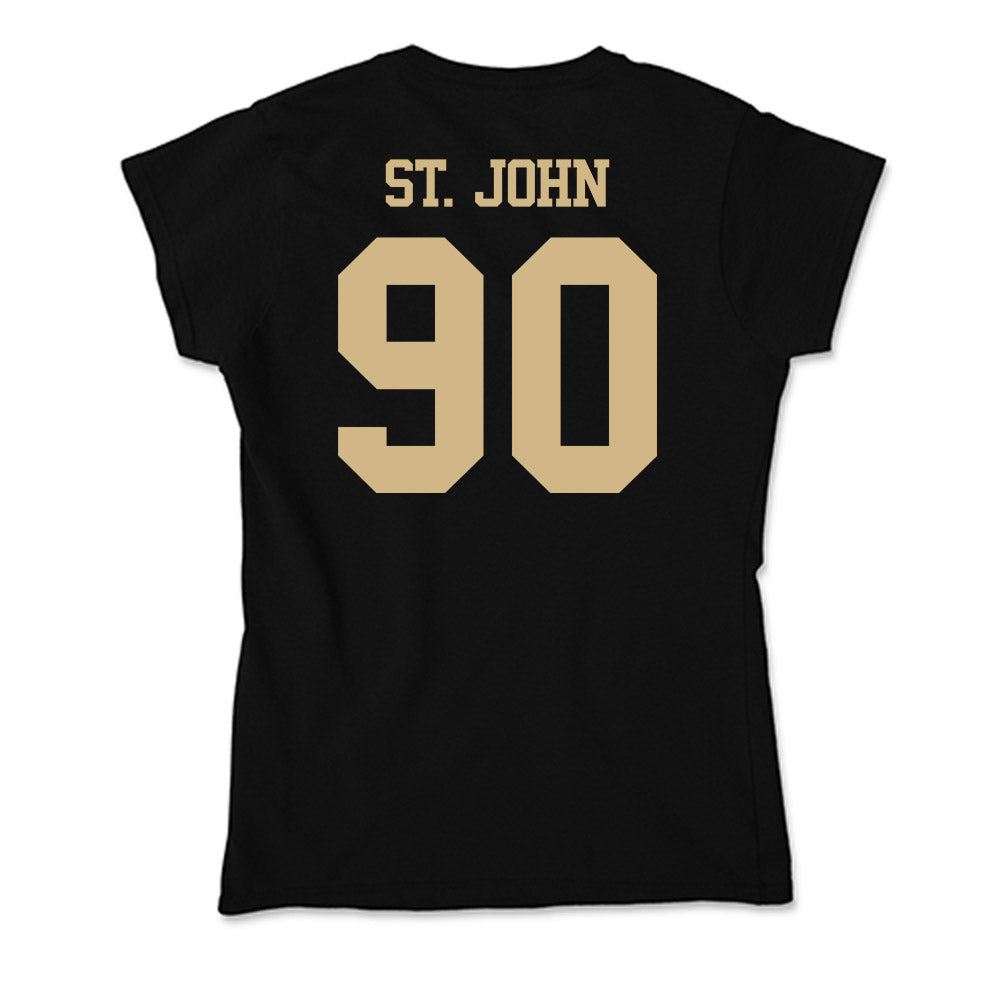 Purdue - NCAA Football : Elijah St. John - Soft Style Women’s T-Shirt-1