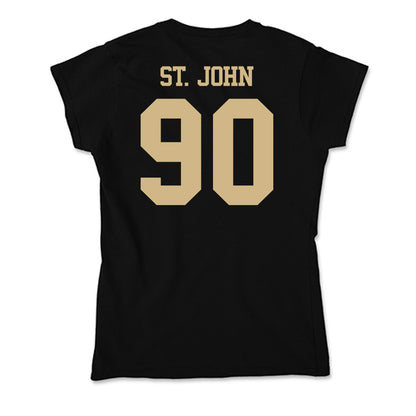 Purdue - NCAA Football : Elijah St. John - Soft Style Women’s T-Shirt-1
