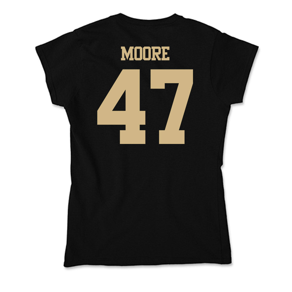Purdue - NCAA Football : Tre Moore - Soft Style Women’s T-Shirt-1