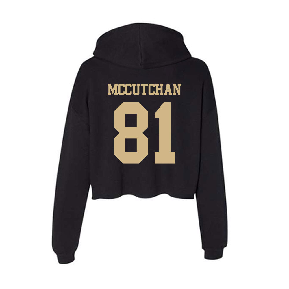 Purdue - NCAA Football : Cooper McCutchan - Women's Crop Fleece Hoodie-1