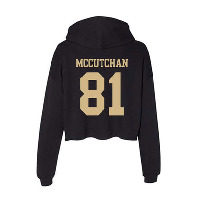 Purdue - NCAA Football : Cooper McCutchan - Women's Crop Fleece Hoodie-1
