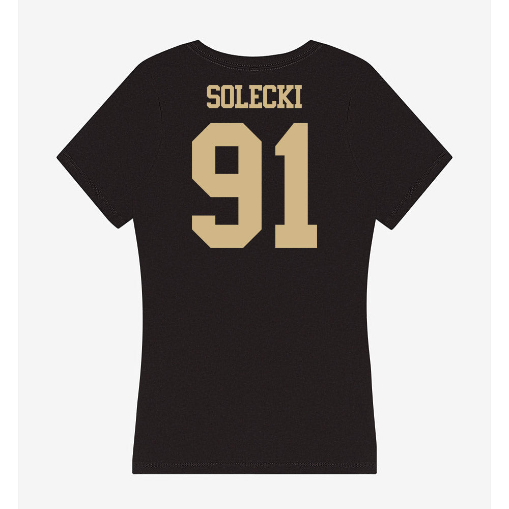 Purdue - NCAA Football : Aiden Solecki - Women's V-Neck T-Shirt-1