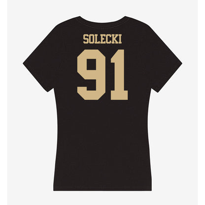 Purdue - NCAA Football : Aiden Solecki - Women's V-Neck T-Shirt-1