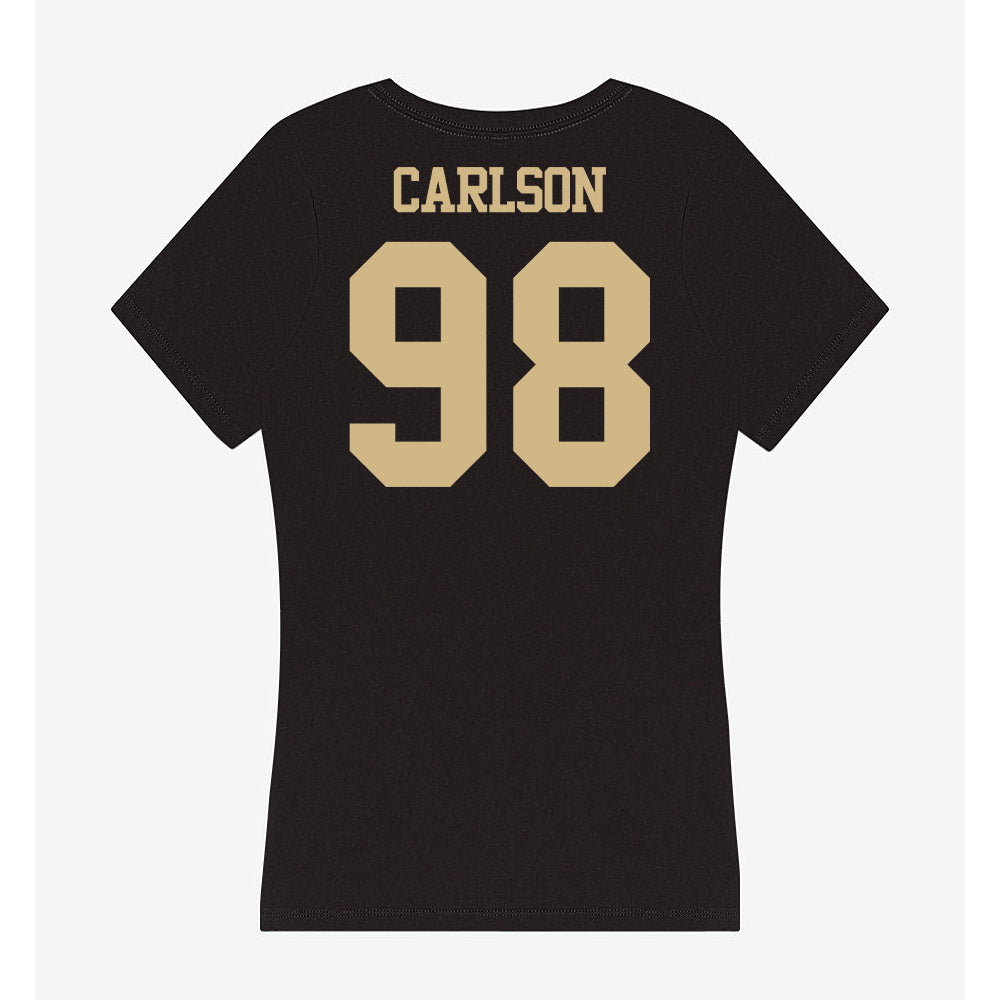 Purdue - NCAA Football : Drake Carlson - Women's V-Neck T-Shirt-1