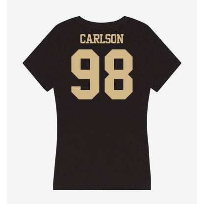 Purdue - NCAA Football : Drake Carlson - Women's V-Neck T-Shirt-1