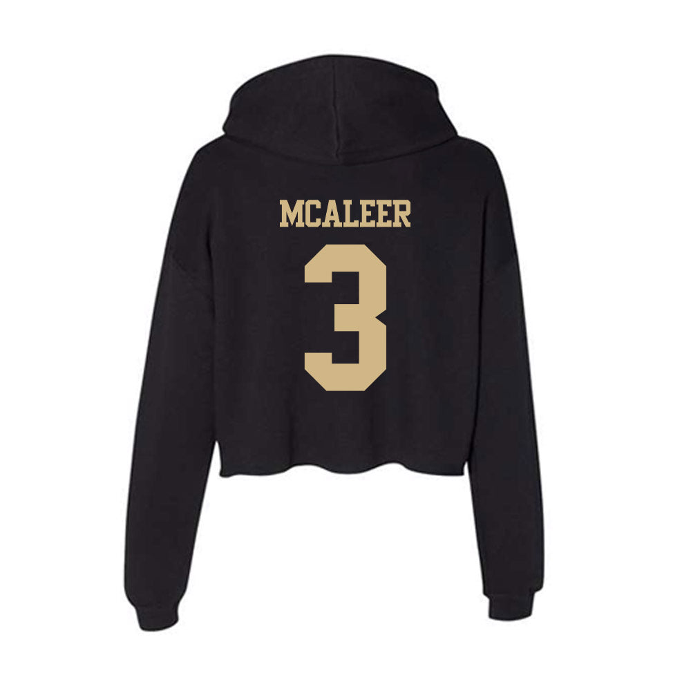 Purdue - NCAA Women's Volleyball : Ryan McAleer - Women's Crop Fleece Hoodie-1