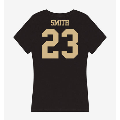 Purdue - NCAA Women's Basketball : Kiki Smith - Women's V-Neck T-Shirt-1