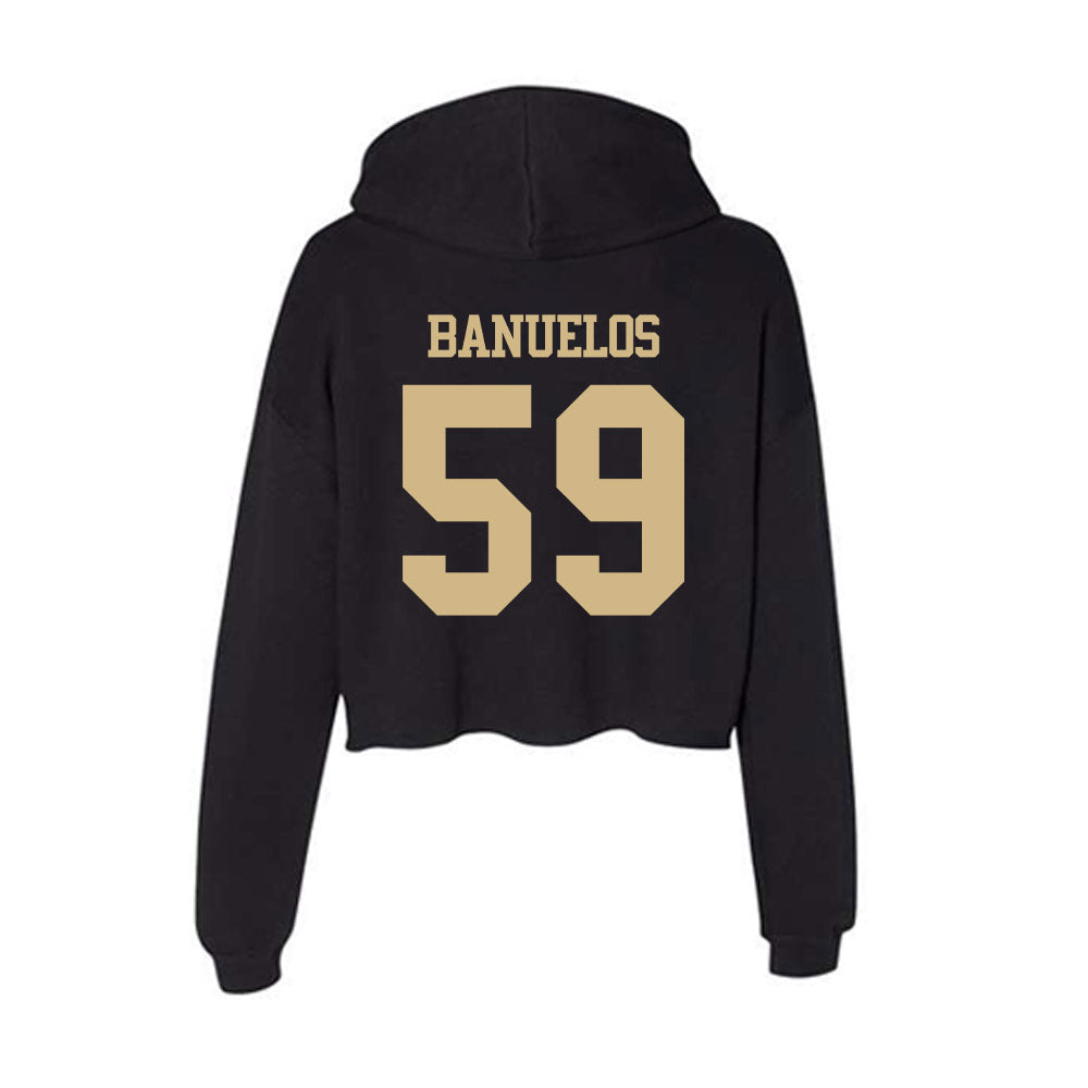 Purdue - NCAA Football : Micah Banuelos - Women's Crop Fleece Hoodie-1
