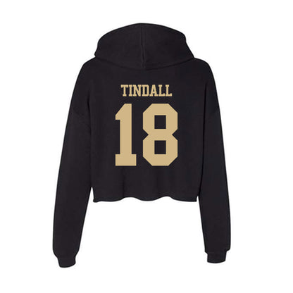 Purdue - NCAA Women's Volleyball : Addy Tindall - Women's Crop Fleece Hooded Sweatshirt-1