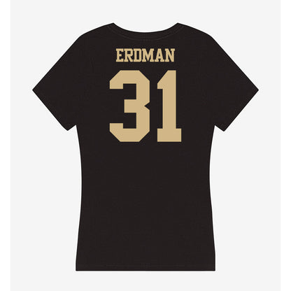 Purdue - NCAA Baseball : Zach Erdman - Women's V-Neck T-Shirt-1