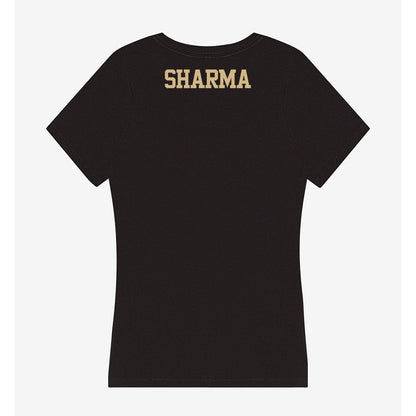 Purdue - NCAA Women's Swimming & Diving : Meghan Sharma - Women's V-Neck T-Shirt-1