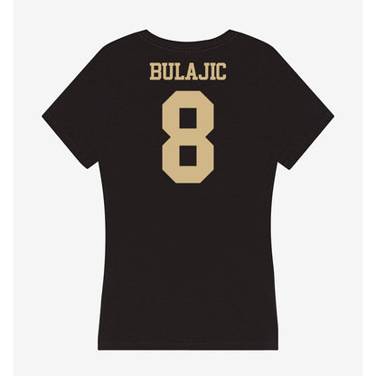 Purdue - NCAA Women's Basketball : Jelena Bulajic - Women's V-Neck T-Shirt-1